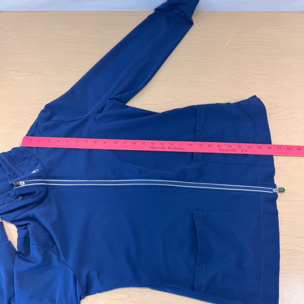 Women's Navy Zip-Front Performance Jacket - Picture 16 of 16